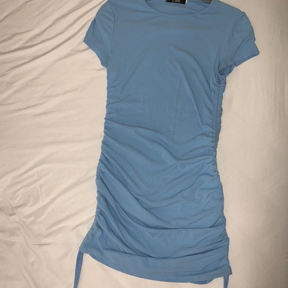 Blue string mini dress - Picture 1 of 2